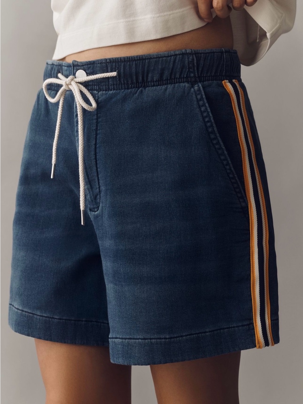 Anthropologie Pilcro Cotton Blend Pull-On Shorts Size XXSP - Picture 1 of 9